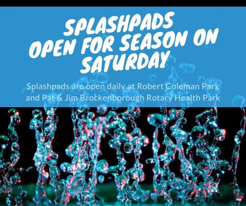 splashpads open for season